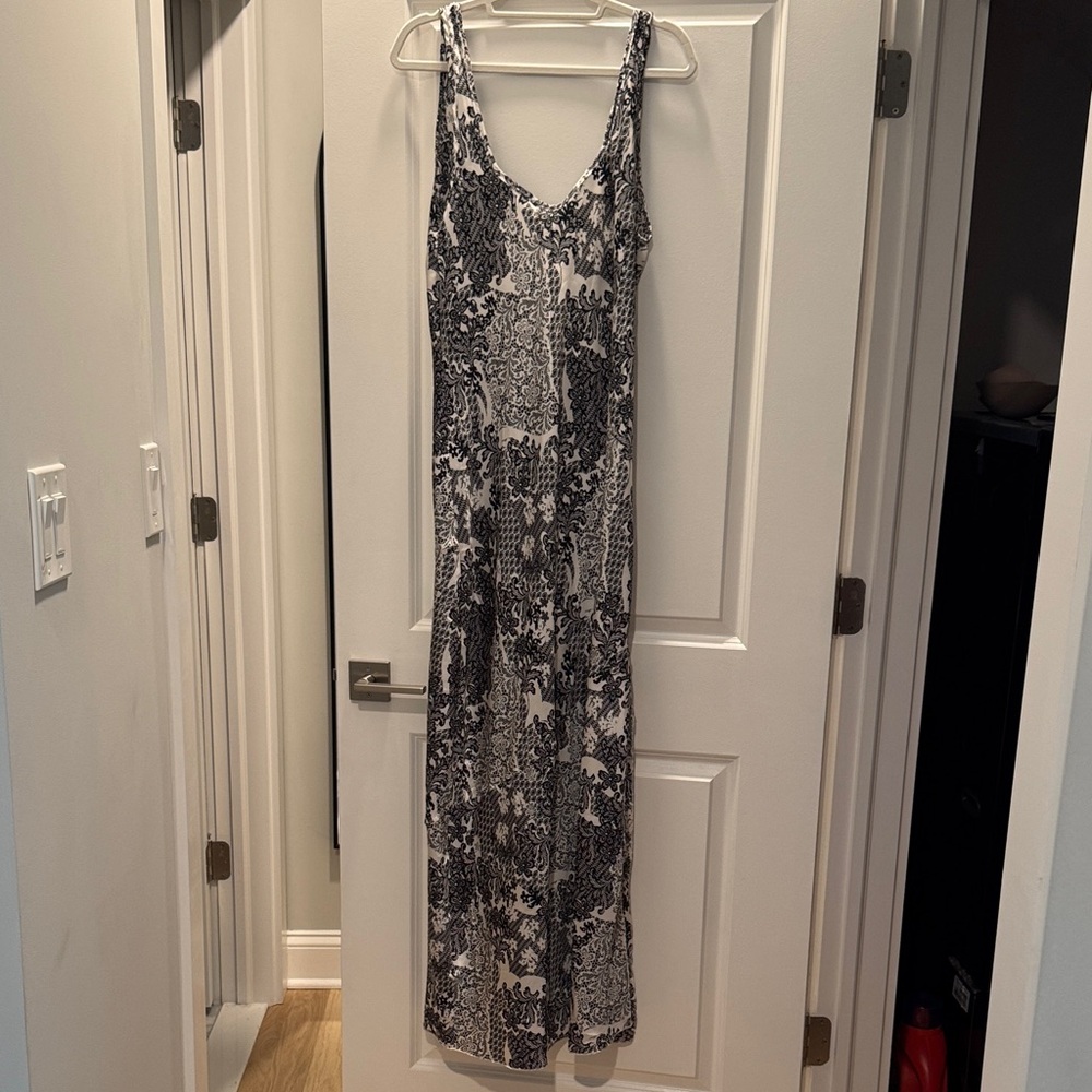 Free People Black and White Maxi Dress